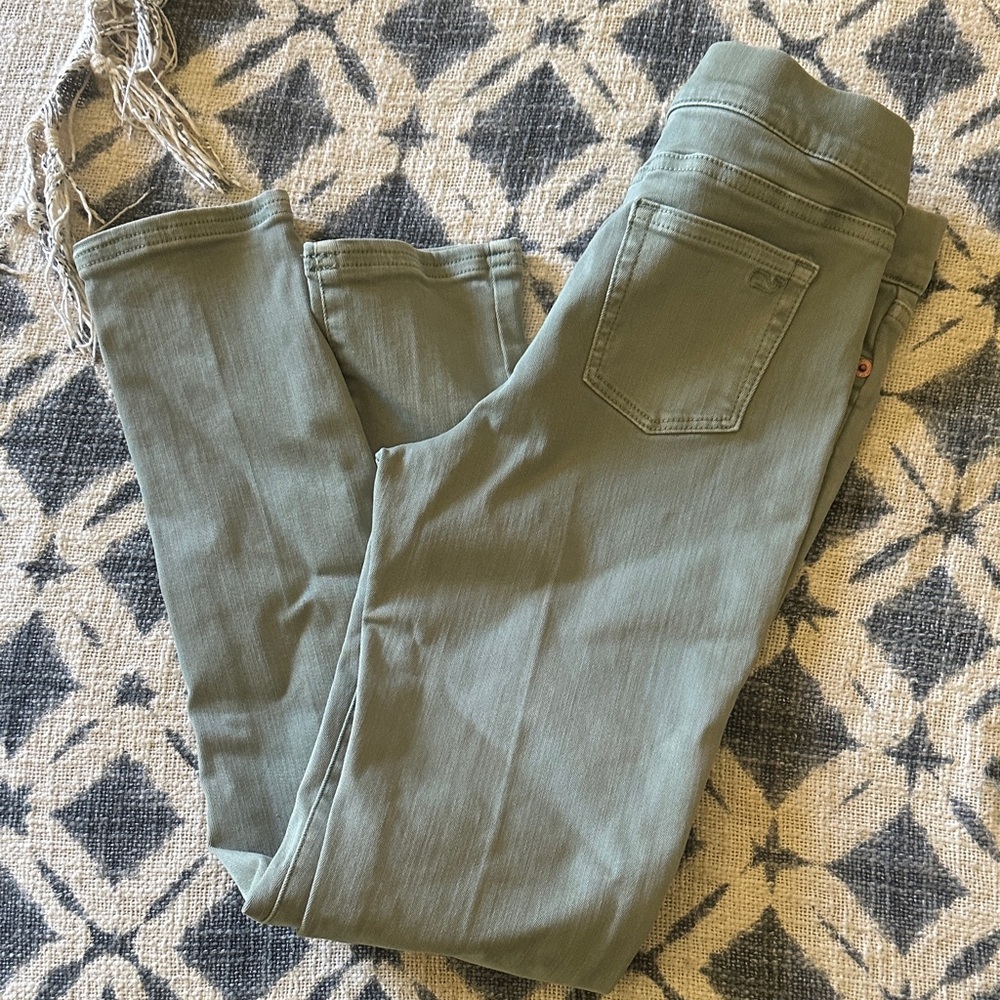 Vineyard Vines kids green jeans size 12